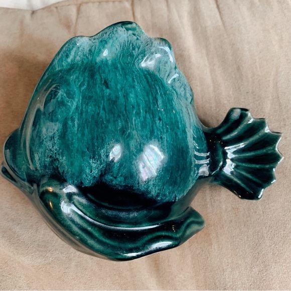 Vintage Wyatt Pottery fish planter/vase - Picture 2 of 6